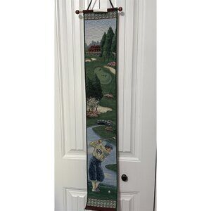 Classic Golf Bell Pull Wall Hanging Tapestry Made in USA 90630 RN